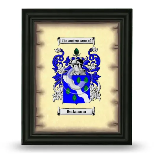 Berkmann Coat of Arms Framed - Black