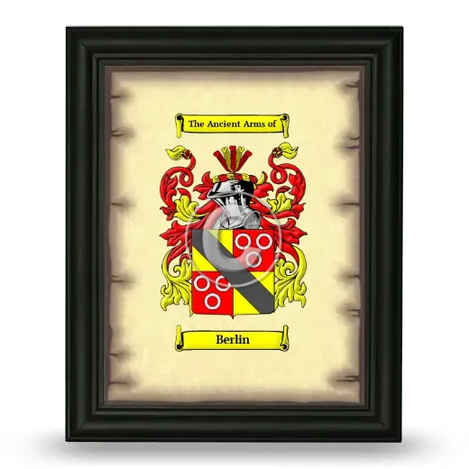 Berlin Coat of Arms Framed - Black