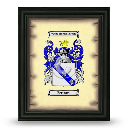 Bermart Coat of Arms Framed - Black