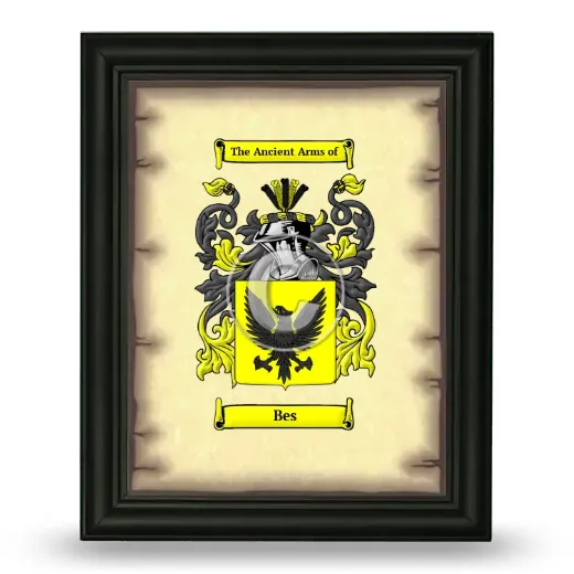 Bes Coat of Arms Framed - Black