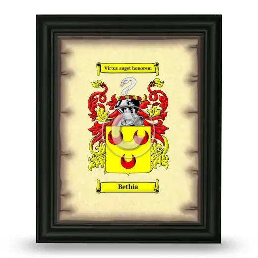 Bethia Coat of Arms Framed - Black