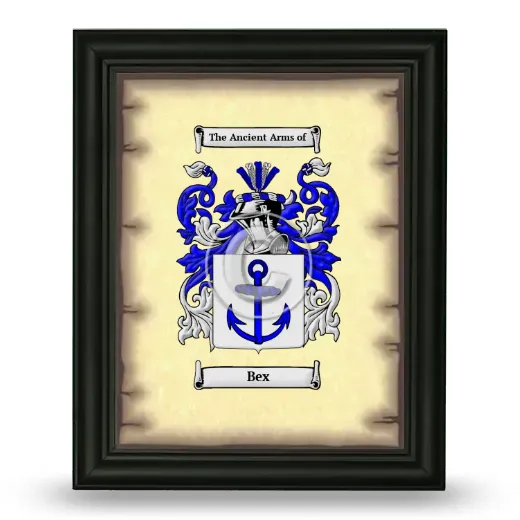 Bex Coat of Arms Framed - Black