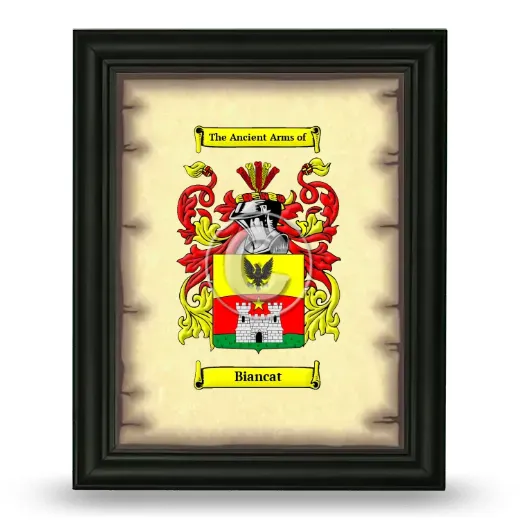 Biancat Coat of Arms Framed - Black