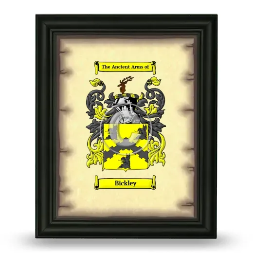 Bickley Coat of Arms Framed - Black