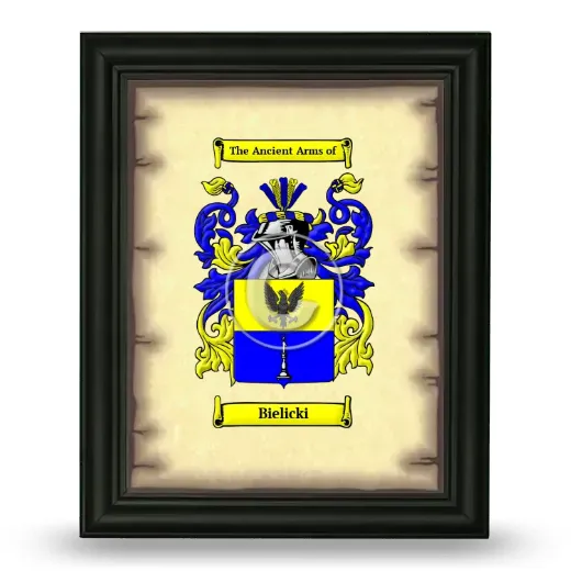 Bielicki Coat of Arms Framed - Black