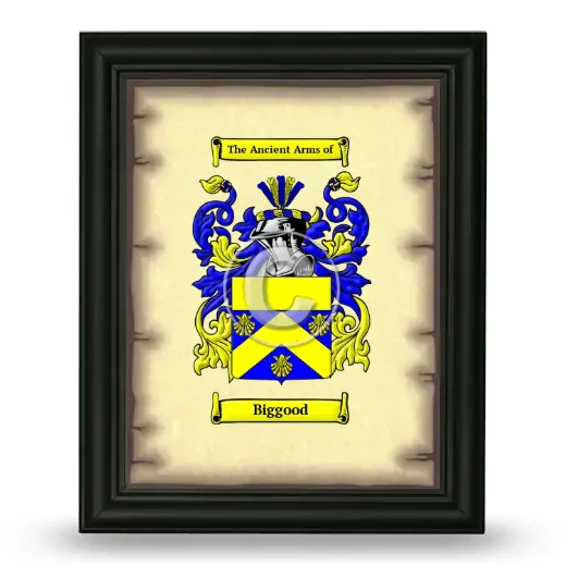 Biggood Coat of Arms Framed - Black