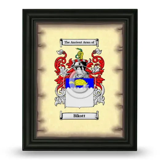 Bikott Coat of Arms Framed - Black