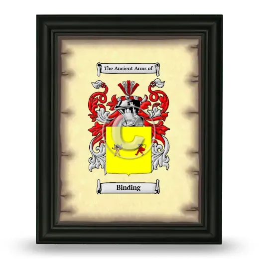 Binding Coat of Arms Framed - Black