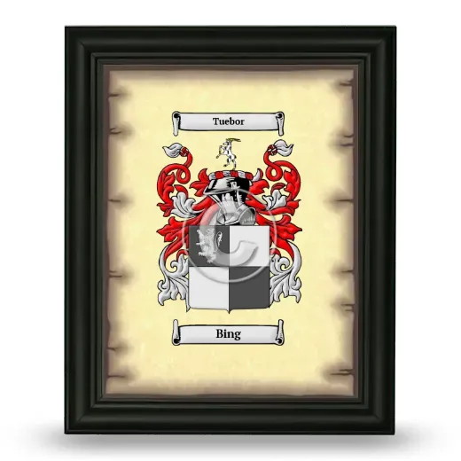 Bing Coat of Arms Framed - Black