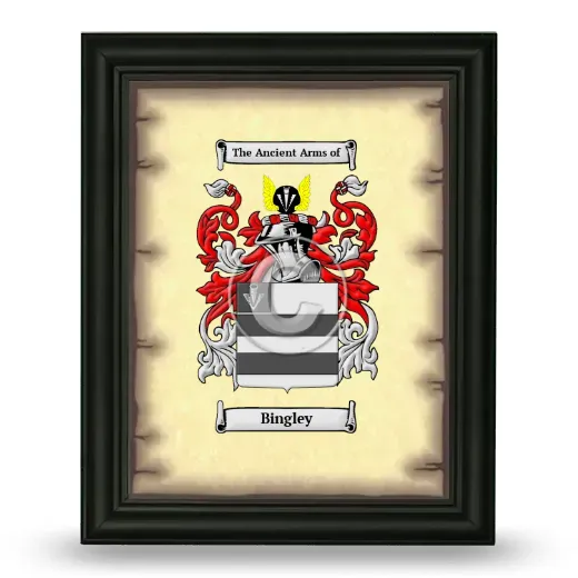 Bingley Coat of Arms Framed - Black