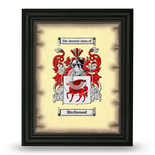 Birchwood Coat of Arms Framed - Black