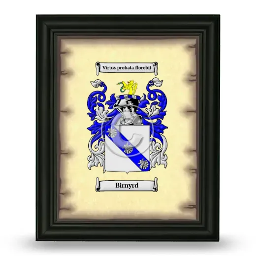 Birnyrd Coat of Arms Framed - Black