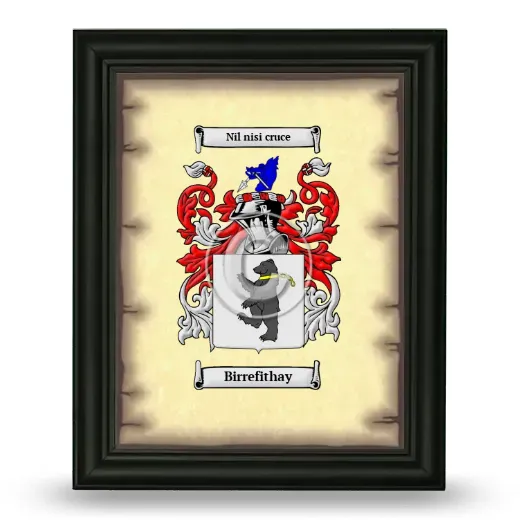 Birrefithay Coat of Arms Framed - Black
