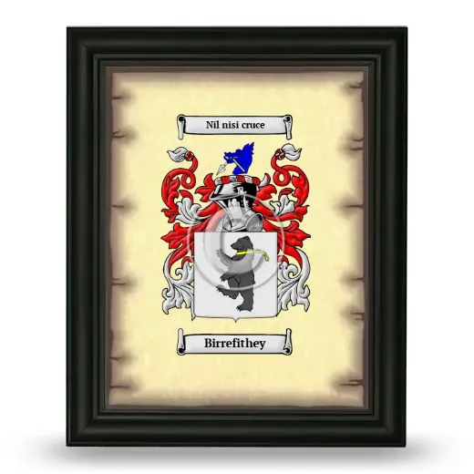 Birrefithey Coat of Arms Framed - Black