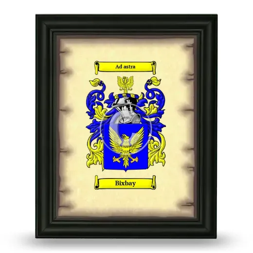 Bixbay Coat of Arms Framed - Black