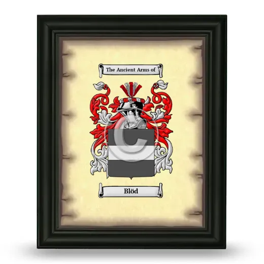 Blöd Coat of Arms Framed - Black