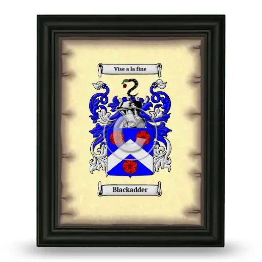 Blackadder Coat of Arms Framed - Black