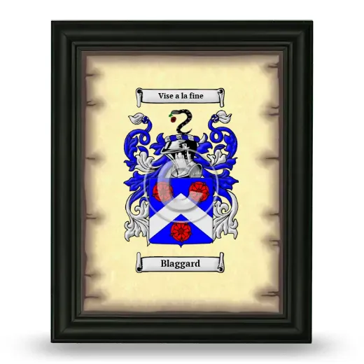 Blaggard Coat of Arms Framed - Black