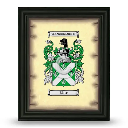 Blate Coat of Arms Framed - Black