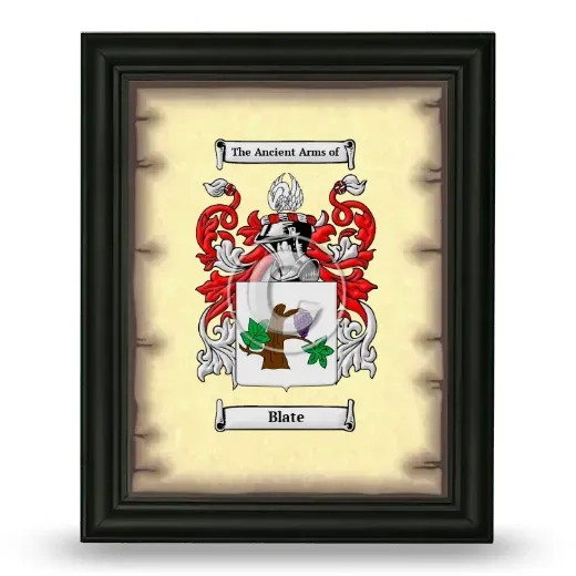 Blate Coat of Arms Framed - Black