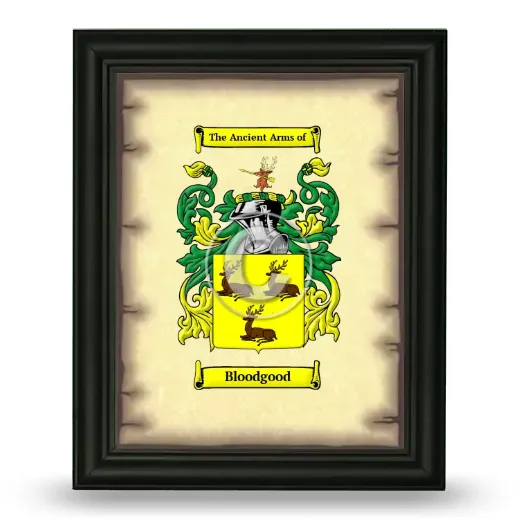 Bloodgood Coat of Arms Framed - Black