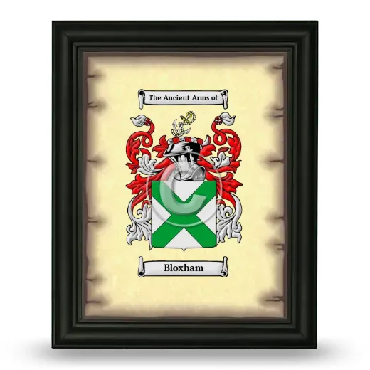 Bloxham Coat of Arms Framed - Black