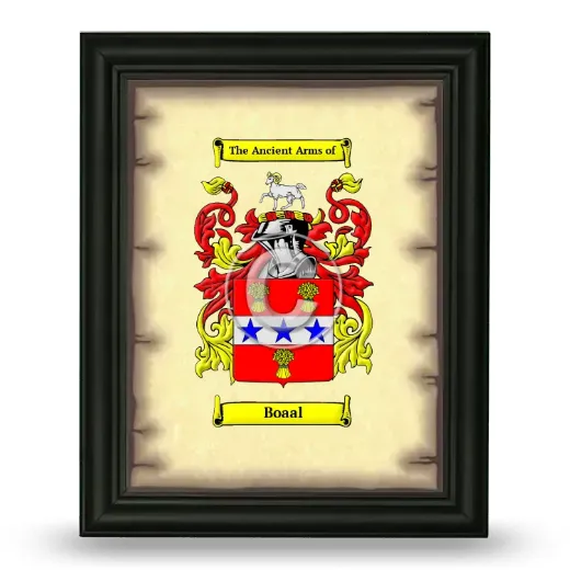 Boaal Coat of Arms Framed - Black