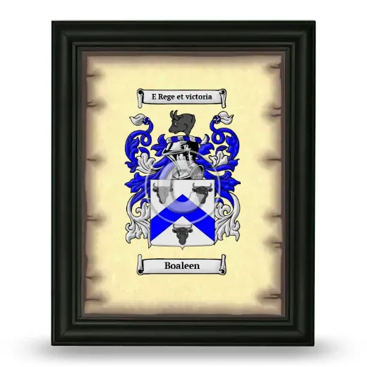 Boaleen Coat of Arms Framed - Black