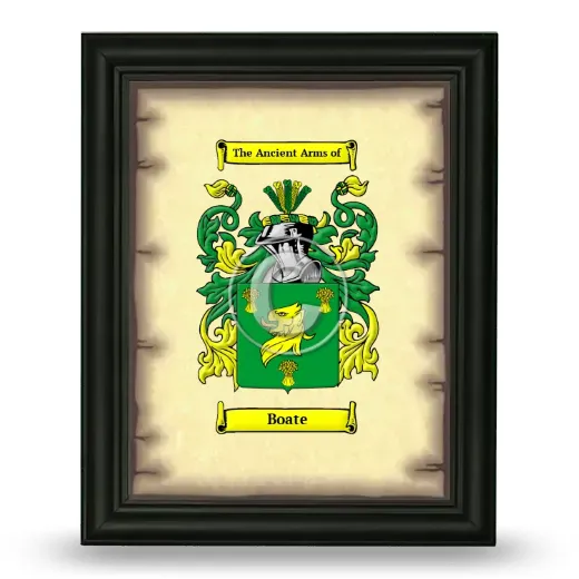 Boate Coat of Arms Framed - Black