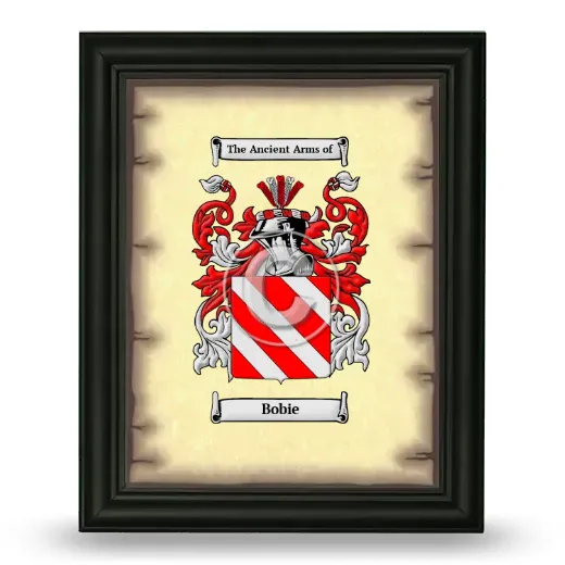 Bobie Coat of Arms Framed - Black