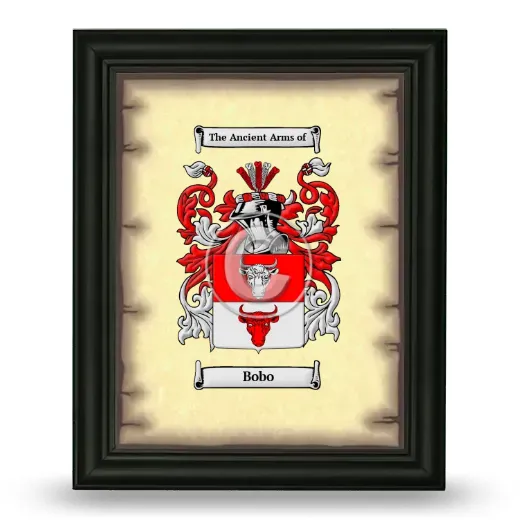 Bobo Coat of Arms Framed - Black
