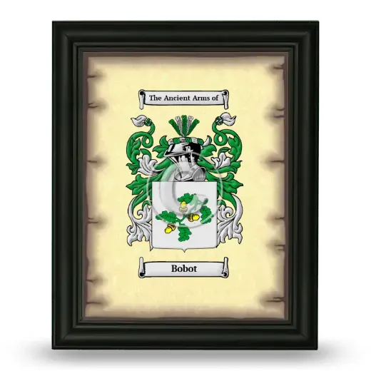 Bobot Coat of Arms Framed - Black
