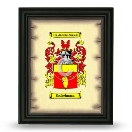 Bockelmann Coat of Arms Framed - Black