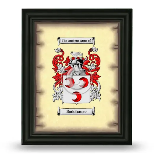 Bodehause Coat of Arms Framed - Black
