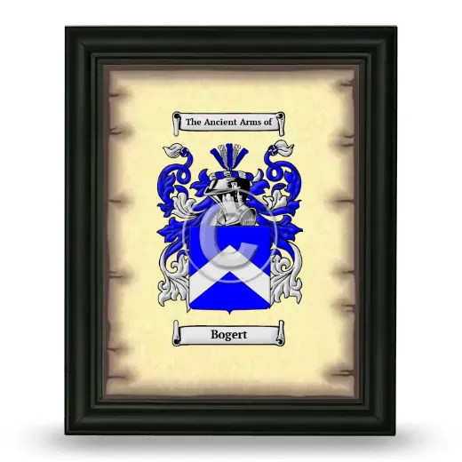 Bogert Coat of Arms Framed - Black