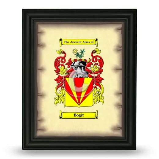 Bogit Coat of Arms Framed - Black