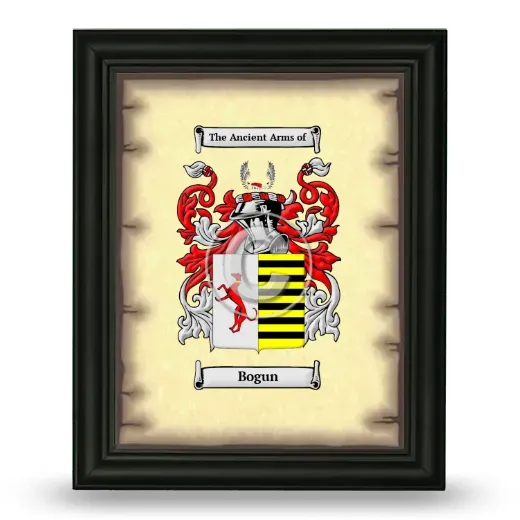 Bogun Coat of Arms Framed - Black