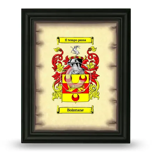 Bointane Coat of Arms Framed - Black