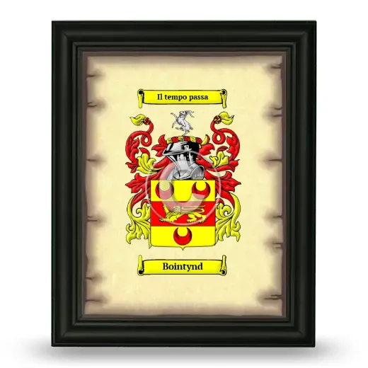 Bointynd Coat of Arms Framed - Black