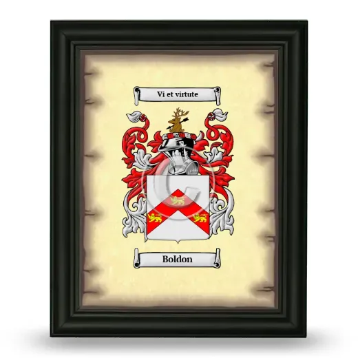 Boldon Coat of Arms Framed - Black