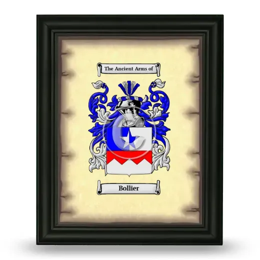 Bollier Coat of Arms Framed - Black