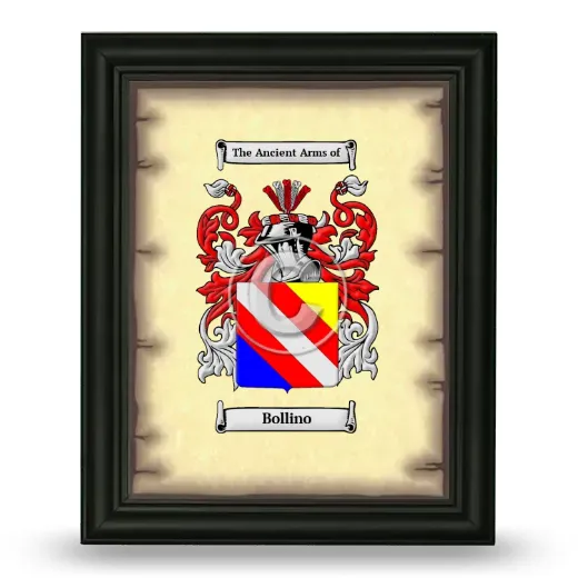 Bollino Coat of Arms Framed - Black