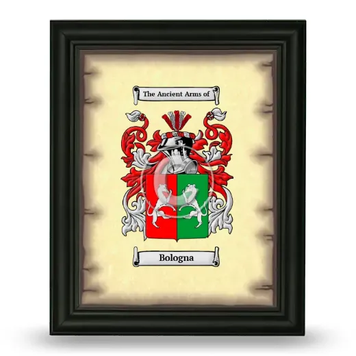 Bologna Coat of Arms Framed - Black