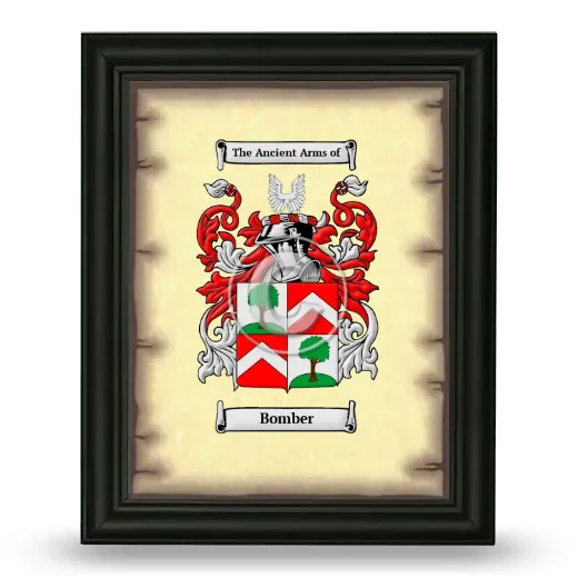 Bomber Coat of Arms Framed - Black