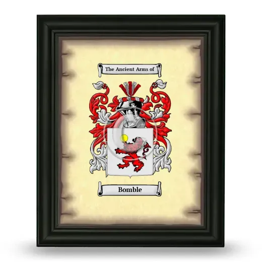 Bomble Coat of Arms Framed - Black
