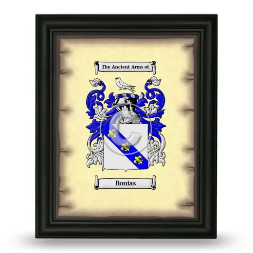 Bonias Coat of Arms Framed - Black