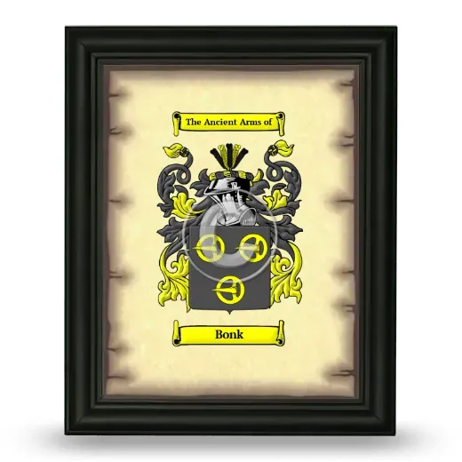 Bonk Coat of Arms Framed - Black