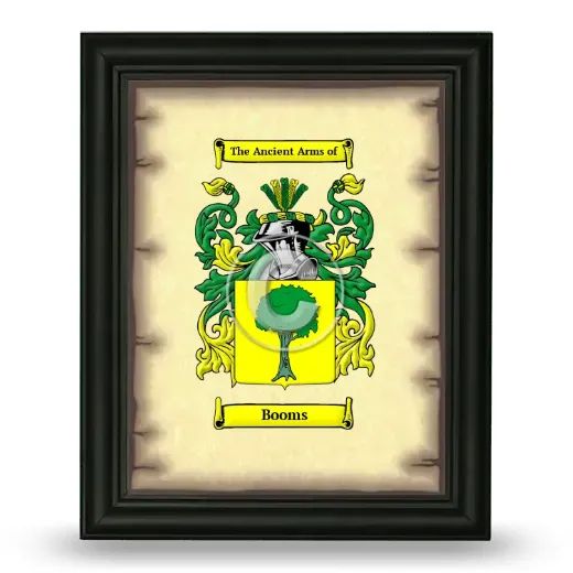 Booms Coat of Arms Framed - Black