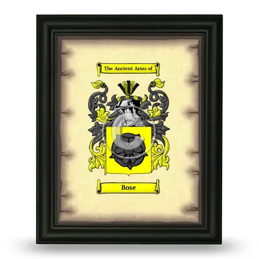 Bose Coat of Arms Framed - Black