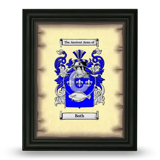Both Coat of Arms Framed - Black